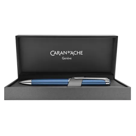 Stylo Bille Caran d'Ache - Leman - Grand Bleu - Coffret