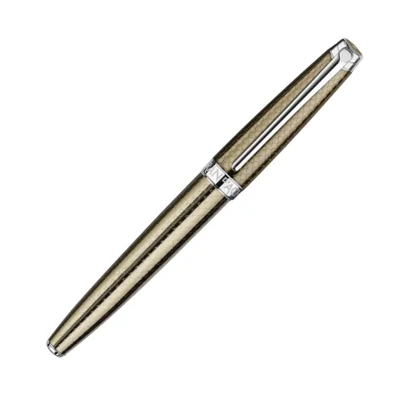 Stylo Roller Caran d'Ache - Léman - Caviar - Fermé