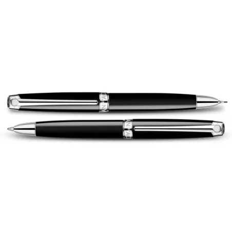 Stylo Bi-Fonction - Mine 0.7 et Bille Caran d'Ache - Léman - Noir Ébène -
