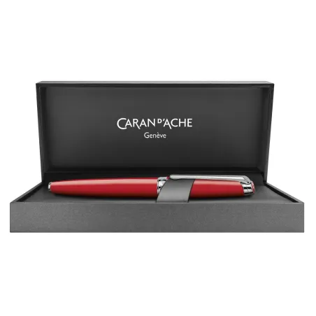 Stylo plume B Caran d'Ache - Léman - Rouge Ecarlate - Coffret