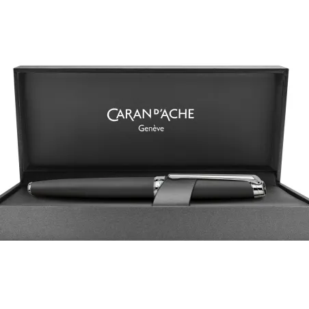 Stylo Roller Caran d'Ache - Leman - Noir Mat - Coffret