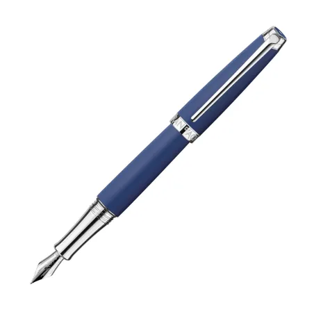 Stylo Plume B Caran d'Ache - Léman- Bleu Nuit Mat