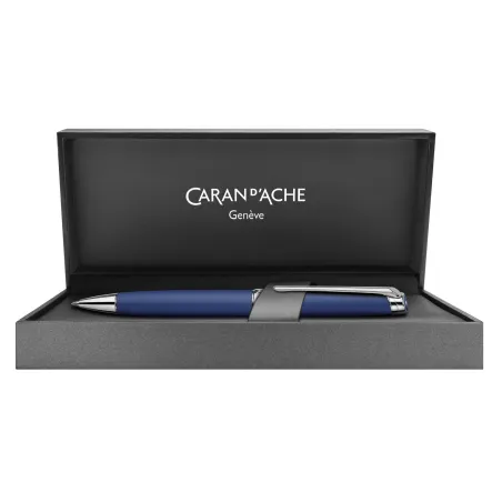 Porte-Mine 0.7mm Caran d'Ache - Léman - Bleu Nuit Mat - Coffret