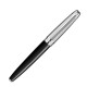 Stylo Plume M Caran d'Ache - Léman - Bicolor Noir Argenté Rhodié - Fermé