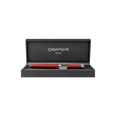 Stylo Roller Caran d'Ache - Leman Slim - Rouge Carmin - coffret