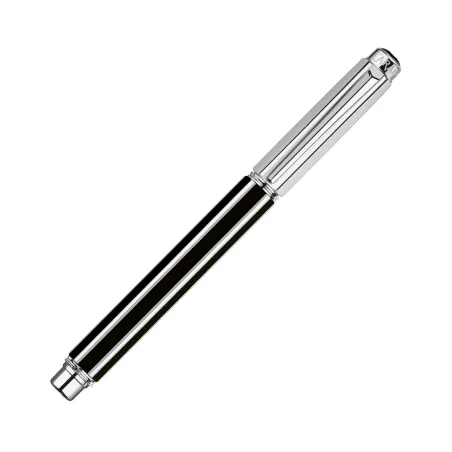 Stylo Plume F Caran d'Ache - Varius - China Black - Rhodié - Fermé