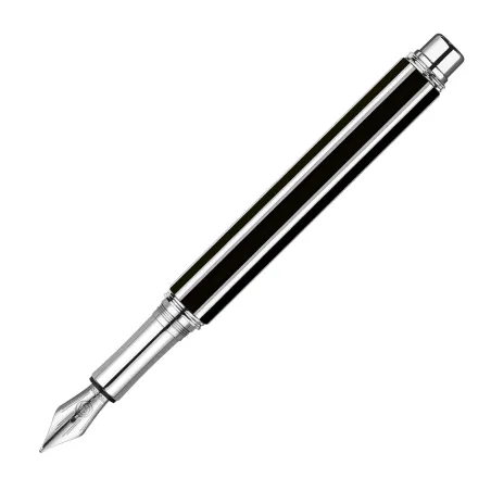 Stylo Plume OB Caran d'Ache - Varius - China Black - Rhodié - Plume