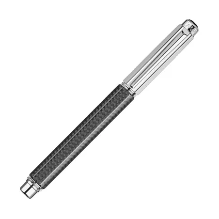 Stylo plume OB Caran d'Ache - Varius - Carbon Rhodié - Fermé