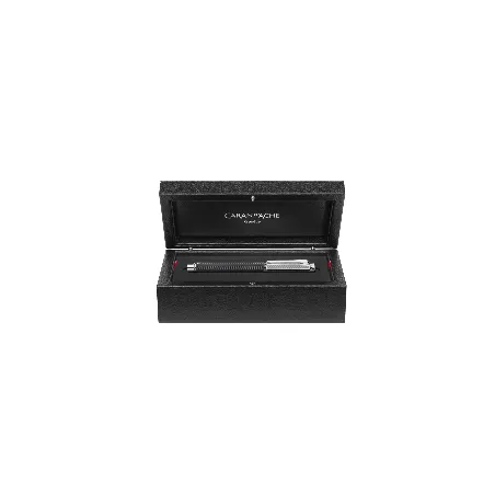 Stylo roller Caran d'Ache - Varius - Rubracer Rhodié - Coffret
