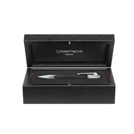 Stylo Bille Caran d'Ache - Varius - Rubracer Rhodié - Coffret