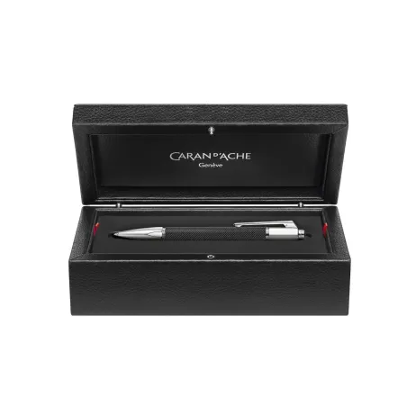 Porte-Mine 0.7mm Caran d'Ache - Varius - Ivanhoé Black Rhodié - Coffret