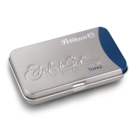 Boite de 6 cartouches d'encre Pelikan - Edelstein - Bleu Topaze