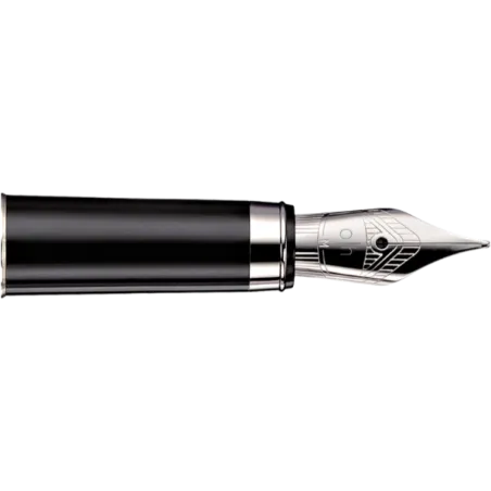 Bloc Plume Acier Otto Hutt – Largeur EF – Plaqué Platine – Compatible D01