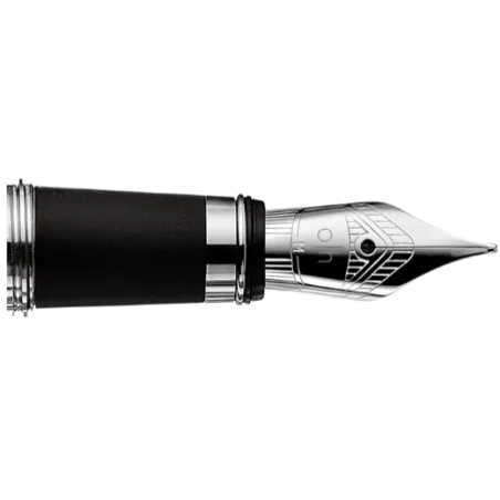 Bloc Plume Acier Otto Hutt – Largeur F – Plaqué Platine – Compatible D02