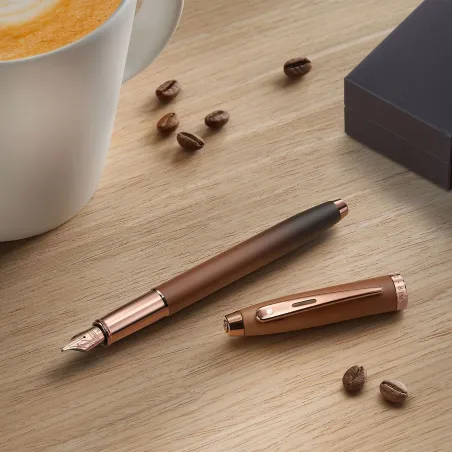 Stylo Plume Sheaffer Série 100 – Coffee – Pointe Moyenne – Coffret