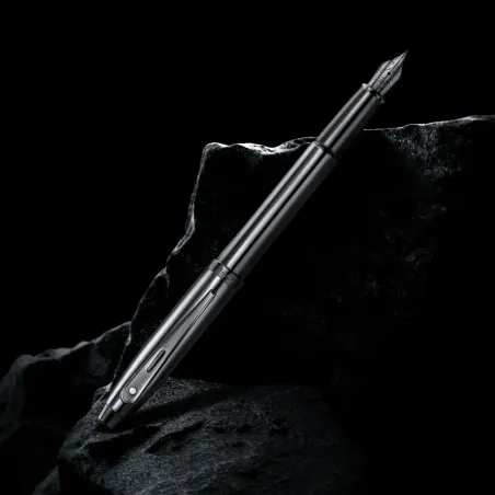 Stylo Plume Sheaffer Série 100 Grey – Pointe M – Gun PVD
