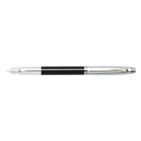 Stylo Plume M Sheaffer - Série 100 - Black Attribut Chrome - Ouvert