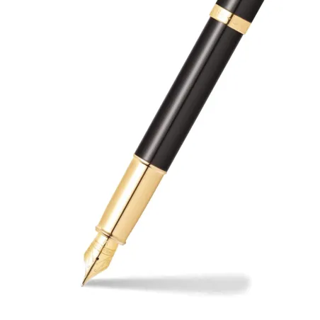Stylo Plume M Sheaffer - Série 100 - Black Attribut Doré - Plume