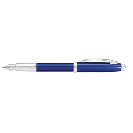 Stylo Plume M Sheaffer - Série 100 - Bleu Attribut Chromé - Ouvert