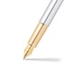 Stylo Plume M Sheaffer - Série 100 - Chromé Attributs Dorés - Plume