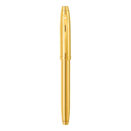 Stylo Plume M Sheaffer - Série 100 - Gold Attributs Dorés - Fermé