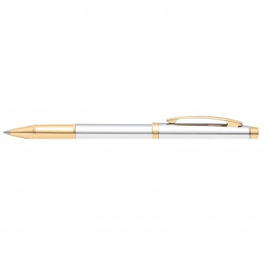 Stylo Roller Sheaffer - Série 100 - Chromé Attributs Dorés - Profil