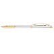 Stylo Roller Sheaffer - Série 100 - Chromé Attributs Dorés - Profil