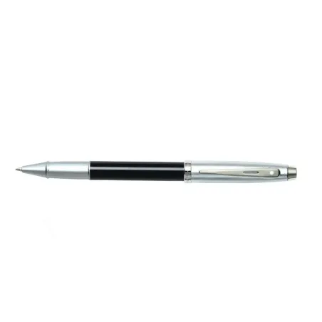 Stylo Roller Sheaffer - Série 100 - Black et Chrome Attributs chromés - Ouvert