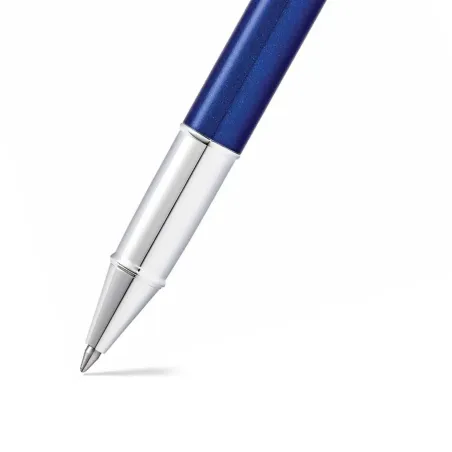 Stylo Roller Sheaffer - Série 100 - Bleu Attributs Chromés - Pointe