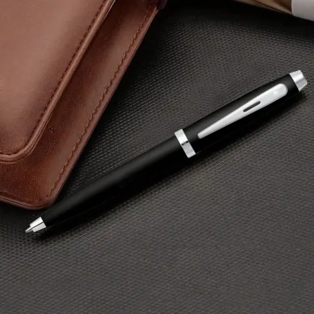 Stylo Bille Sheaffer Série 100 Noir Chrome – Élégance et Performance