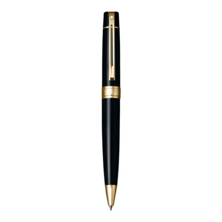Stylo Bille Sheaffer - Série 300 - Black Attributs Dorés - Face