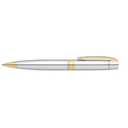 Stylo Bille Sheaffer - Série 300 - Chrome Attributs Dorés - Profil