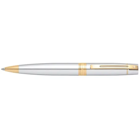 Stylo Bille Sheaffer - Série 300 - Chrome Attributs Dorés - dessus