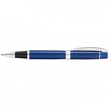 Stylo Roller Sheaffer - Série 300 - Bleu Attributs Chromés - Profil