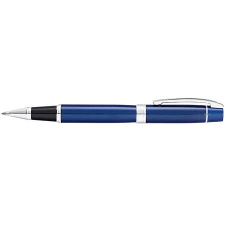 Stylo Roller Sheaffer - Série 300 - Bleu Attributs Chromés - Profil