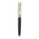 Stylo Plume M Sheaffer - Série 300 - Black et Chrome Attributs Dorés - Fermé