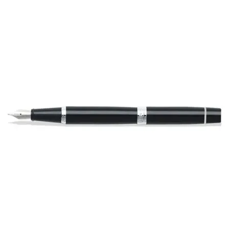 Stylo Plume M Sheaffer - Série 300 - Black Attributs Chromés - Ouvert
