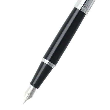 Stylo Plume M Sheaffer - Série 300 - Black et Chrome Attributs Chromés - Plume