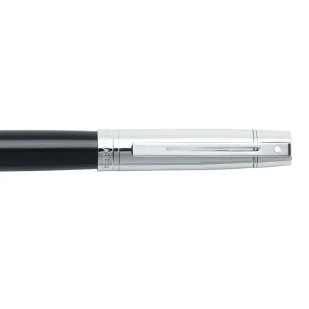 Stylo Plume M Sheaffer - Série 300 - Black et Chrome Attributs Chromés - Détails