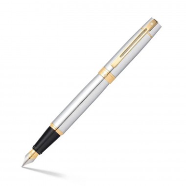 Stylo Plume M Sheaffer - Série 300 - Chromé Attributs Dorés