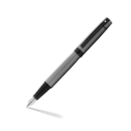 Stylo Plume M Sheaffer - Série 300 - Grey Mat Attributs Noirs