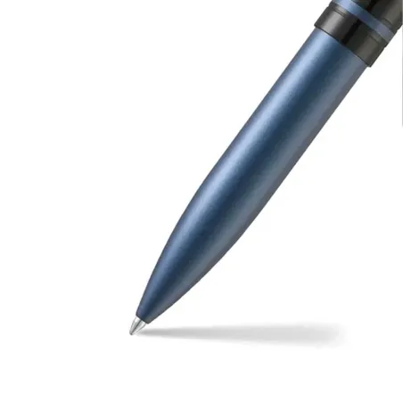Stylo Bille Sheaffer - Icon - Bleu Mat Attributs Noirs pvd - Pointe