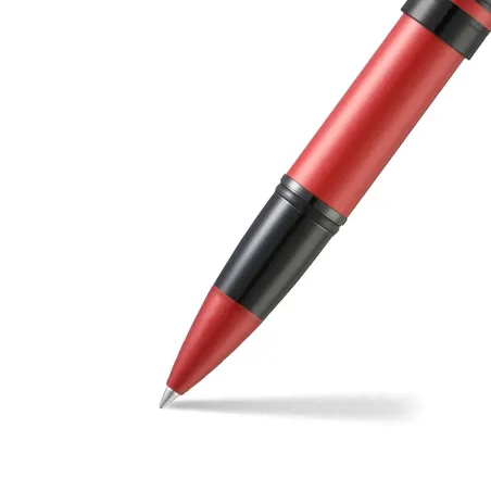 Stylo Roller Sheaffer - Icon - Rouge Attributs Noirs pvd - pointe