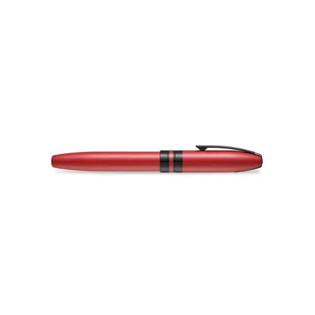 Stylo Roller Sheaffer - Icon - Rouge Attributs Noirs pvd - Fermé profil