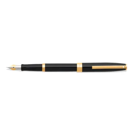 Stylo Plume M Sheaffer - Sagaris - Black Attributs Dorés - Ouvert