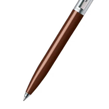 Stylo Bille Sheaffer - Sentinel - Coffee Attributs chromés - Pointe