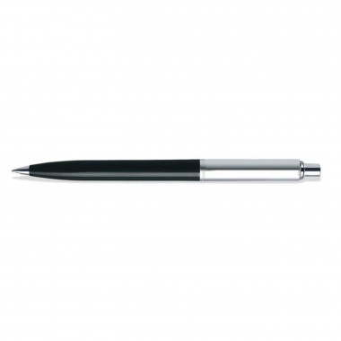 Stylo Bille Sheaffer - Sentinel - Noir brillant Attributs chromés - de dos