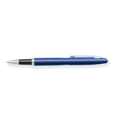 Stylo Roller Sheaffer - VFM - Bleu Attributs chromés - Ouvert