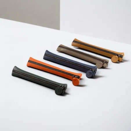 Trousse 1 Stylo LADON Taupe – Élégance et Protection en Cuir Pleine Fleur