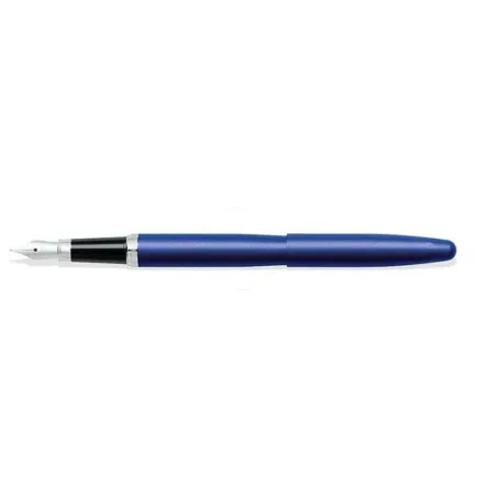 Stylo Plume M Sheaffer - VFM - Bleu Attributs chromés - Ouvert